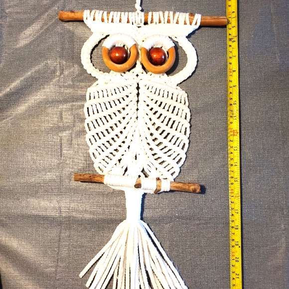 Handmade Macrame Owl - Picture 2 of 2